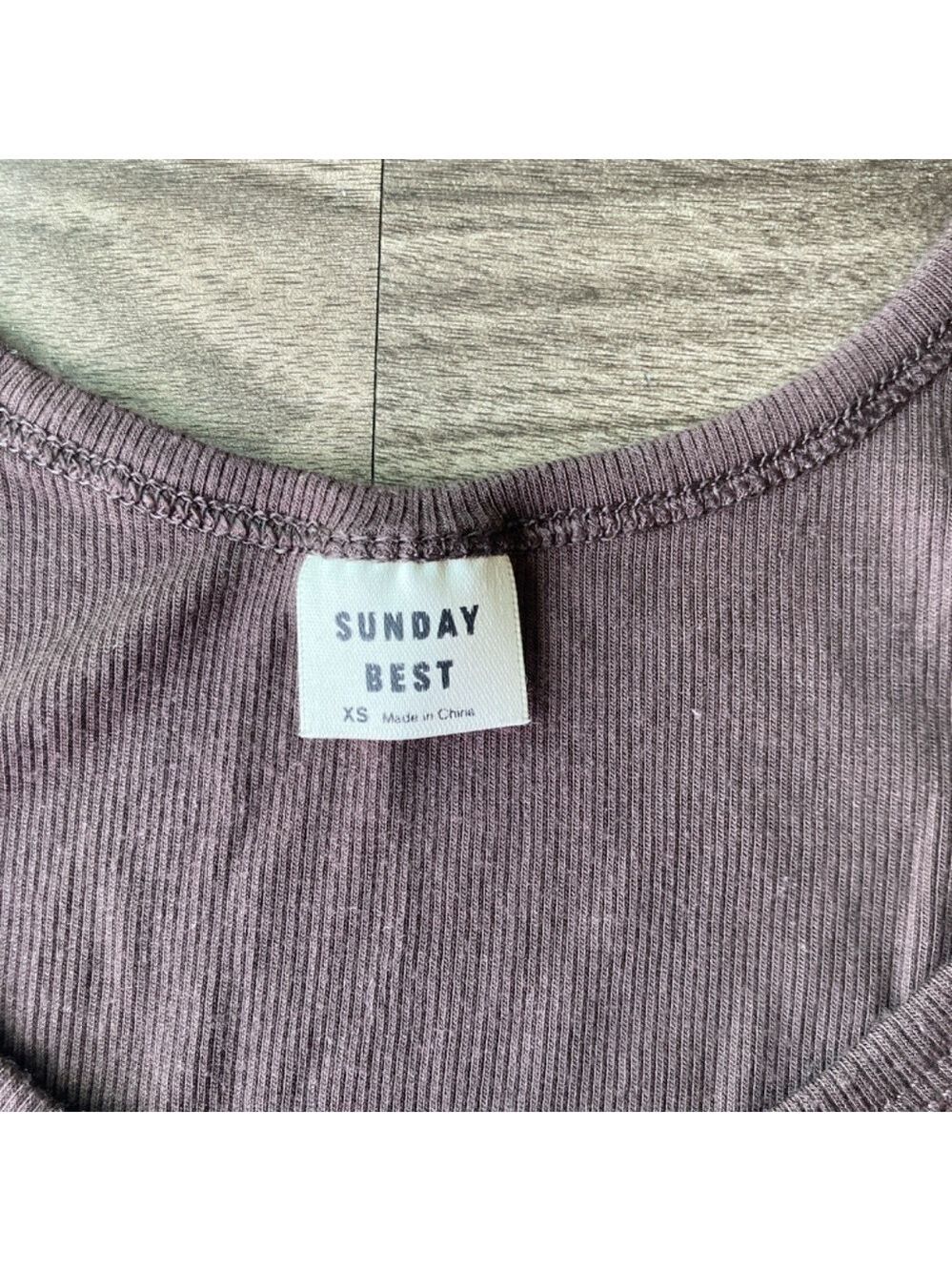 Aritzia Sunday Best Kara Crop Tank Brown XS - Picture 3 of 6